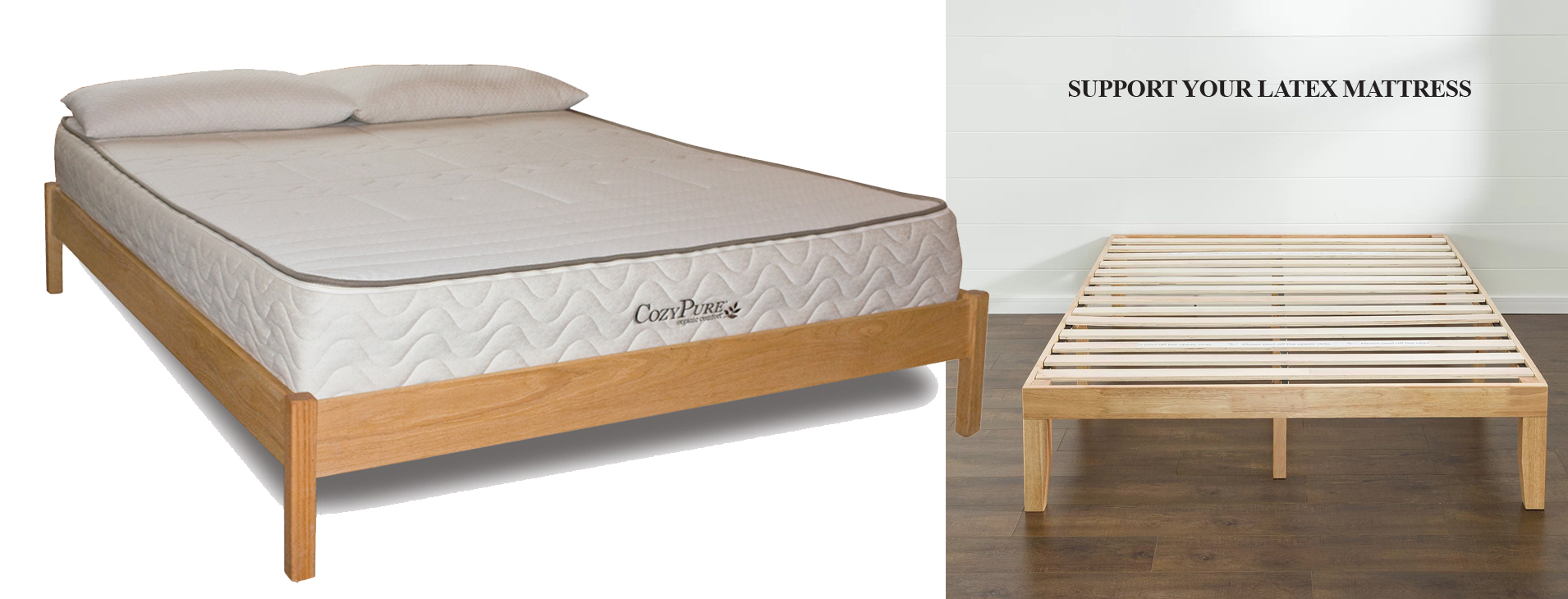 Proper Support for Latex Mattresses - CozyPure Organic Mattresses & Organic  Bedding