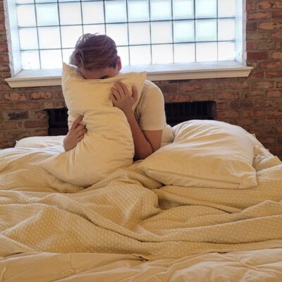 BOGO LaNoodle Latex Sleep Pillow custom-fill with zipper