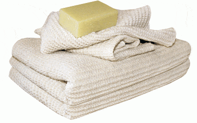 Our Organic Waffle Weave Towels hit the BIG SCREEN!!!