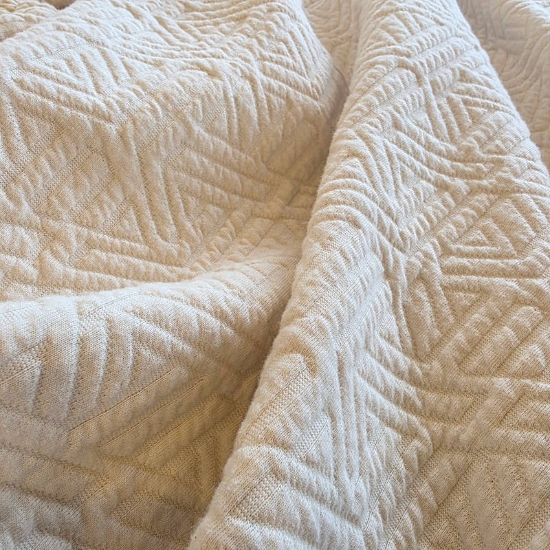 Mazey Organic Cotton Matelasse Blanket - Image 5